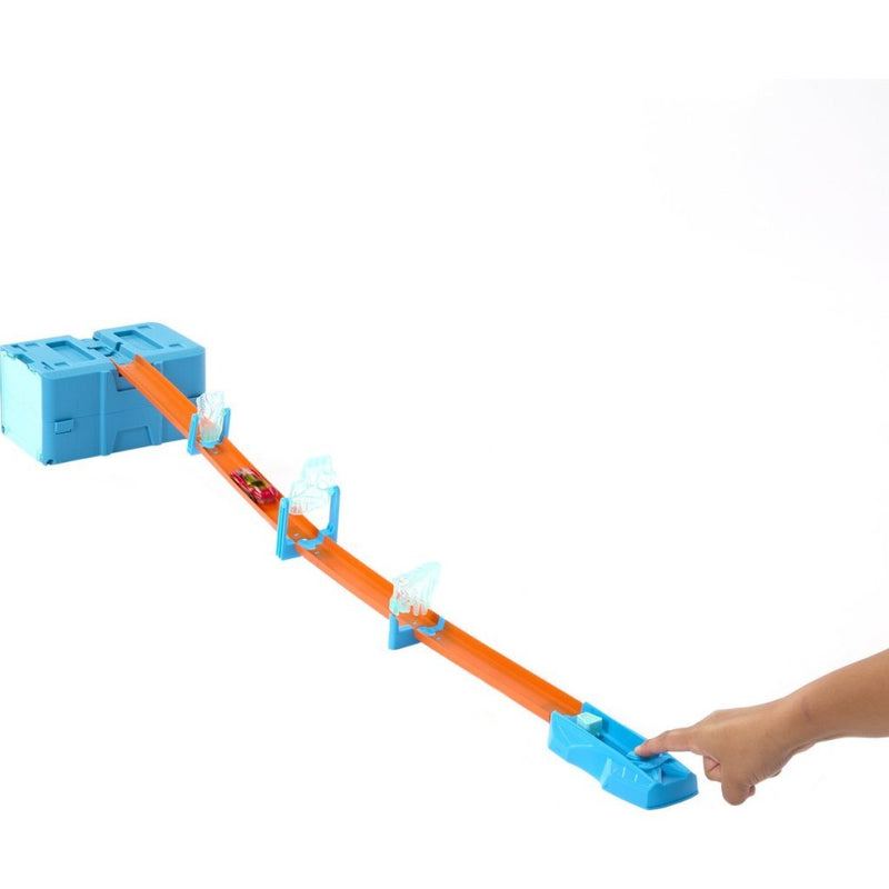 Afbeelding laden in galerijviewer, Mattel hot wheels track builder ijzige crashset
