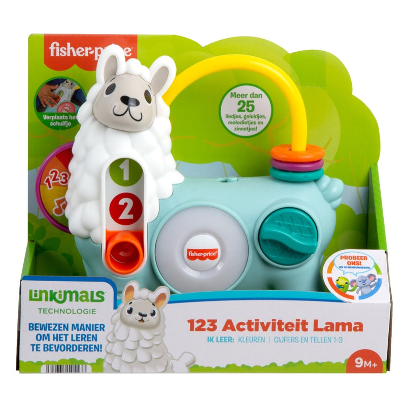 Afbeelding laden in galerijviewer, Fisher price linkimals 123 activiteit lama + licht en geluid
