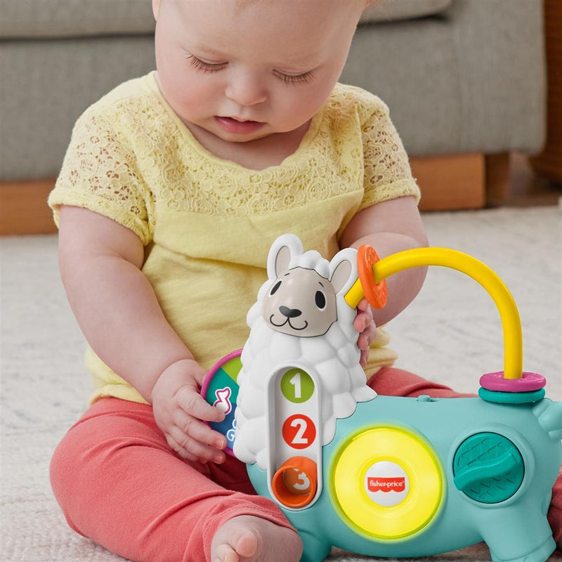 Afbeelding laden in galerijviewer, Fisher price linkimals 123 activiteit lama + licht en geluid
