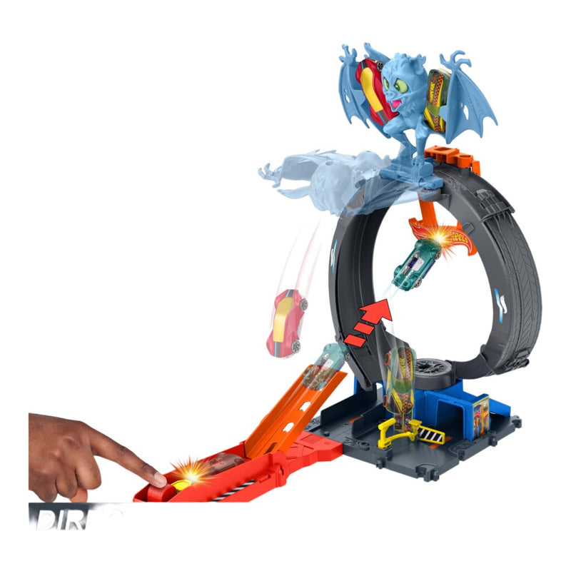 Afbeelding laden in galerijviewer, Hot Wheels Vleermuisaanval Looping Speelset
