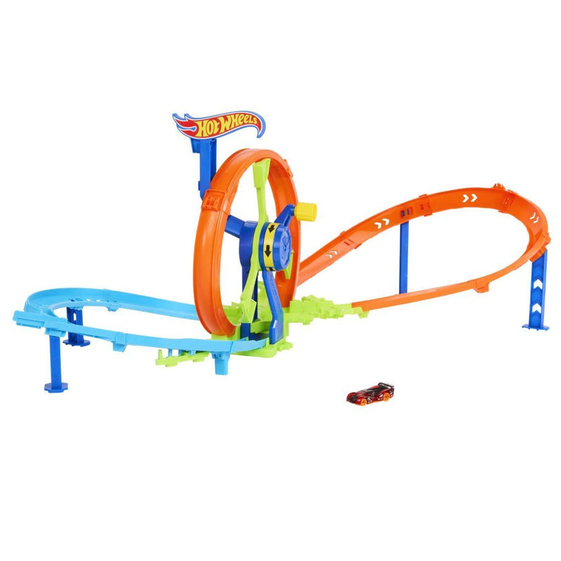 Afbeelding laden in galerijviewer, Hot wheels razendsnel lanceren en loopen - loopingbaan
