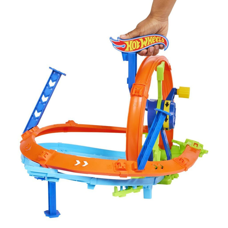 Afbeelding laden in galerijviewer, Hot wheels razendsnel lanceren en loopen - loopingbaan
