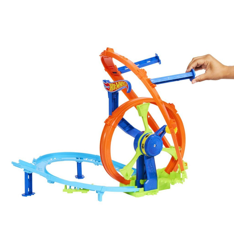Afbeelding laden in galerijviewer, Hot wheels razendsnel lanceren en loopen - loopingbaan
