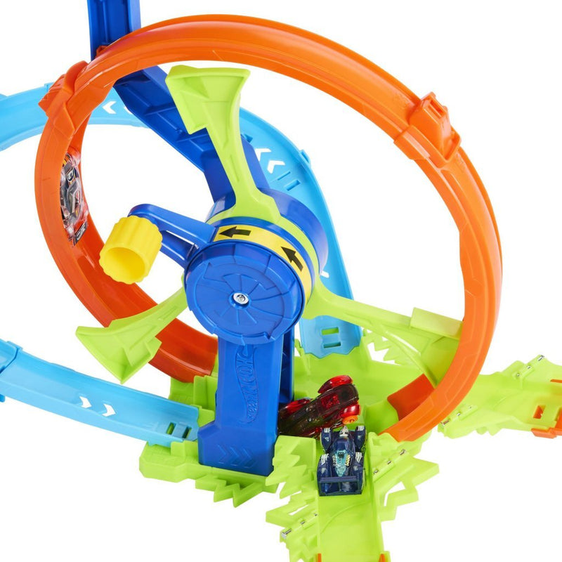 Afbeelding laden in galerijviewer, Hot wheels razendsnel lanceren en loopen - loopingbaan
