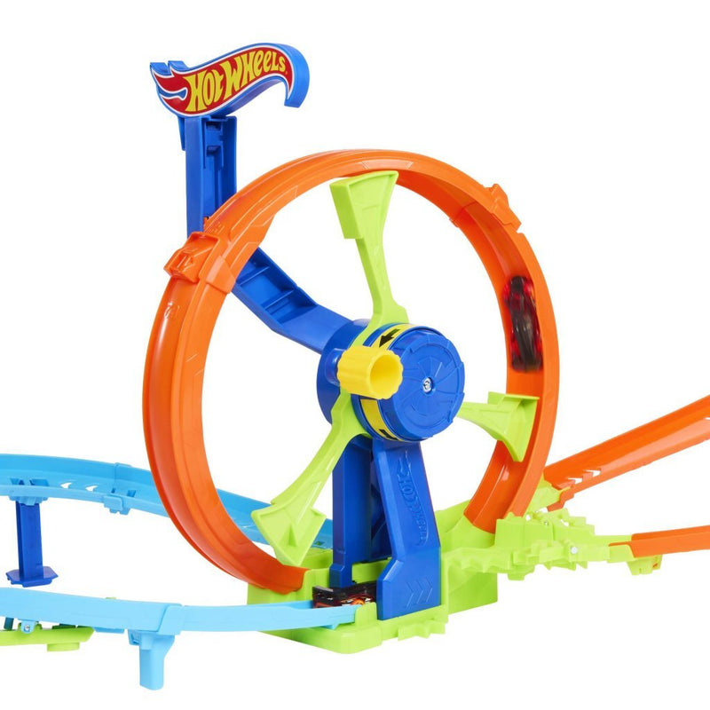 Afbeelding laden in galerijviewer, Hot wheels razendsnel lanceren en loopen - loopingbaan
