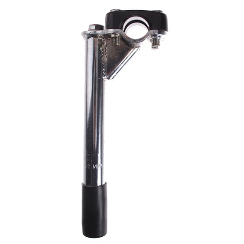 Hzb bmx stuurpen 21.1 mm vast 21.1 185 40 mm zwart zilver