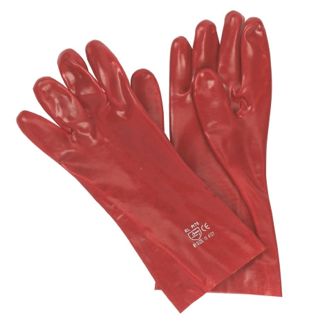 Afbeelding laden in galerijviewer, Keron producten handschoen pvc rood 35cm
