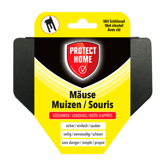Protect home producten voerdoos muizen plastic plus sleutel