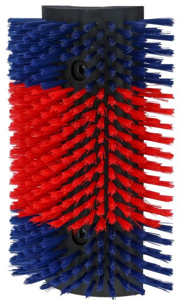 Producten halfronde koeborstel veeborstel blauw rood xl