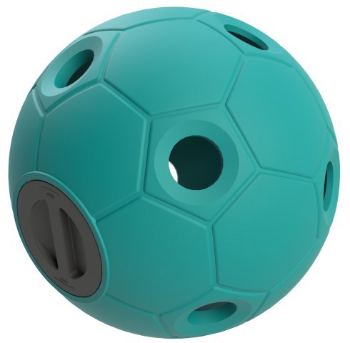 Producten voerspeelbal soccer aquamarijn