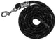 Abi producten halstertouw reflective black silver karjnhaak