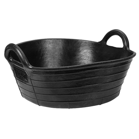 Producten rubber voerbak zwart 20l