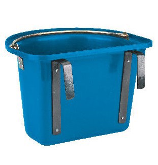 Producten voeremmer met ophanghaken en hengsel blauw 12l