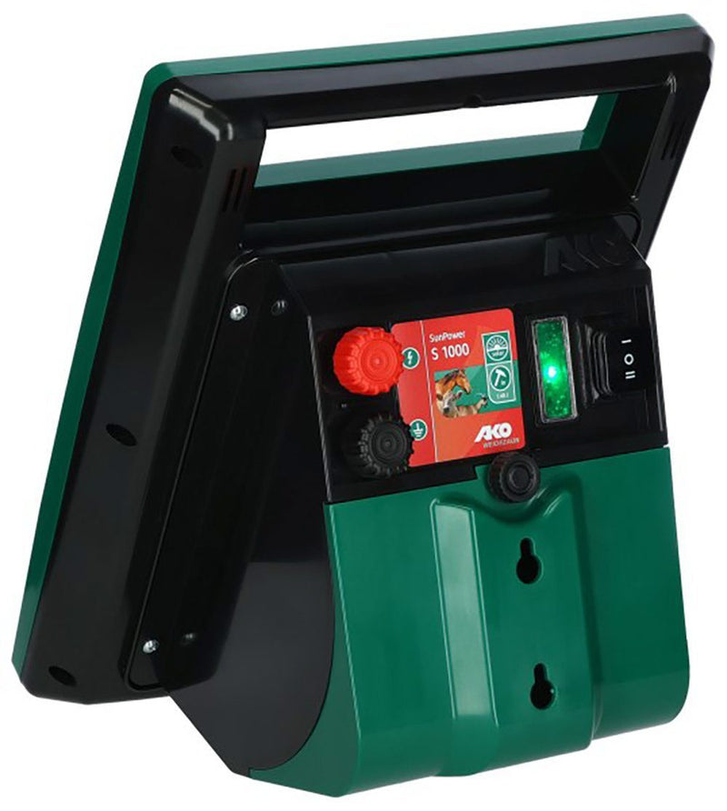 Afbeelding laden in galerijviewer, Ako producten sun power s1000 schrikdraadapparaat met zonnepaneel
