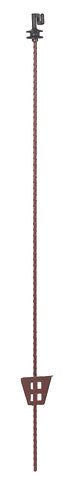 Ako producten rantsoenpaal staal rond plus koordisolator 107cm 10 stuks