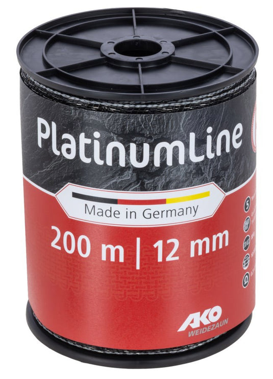 Ako producten platinumline schriklint 12 mm zwart wit 200m