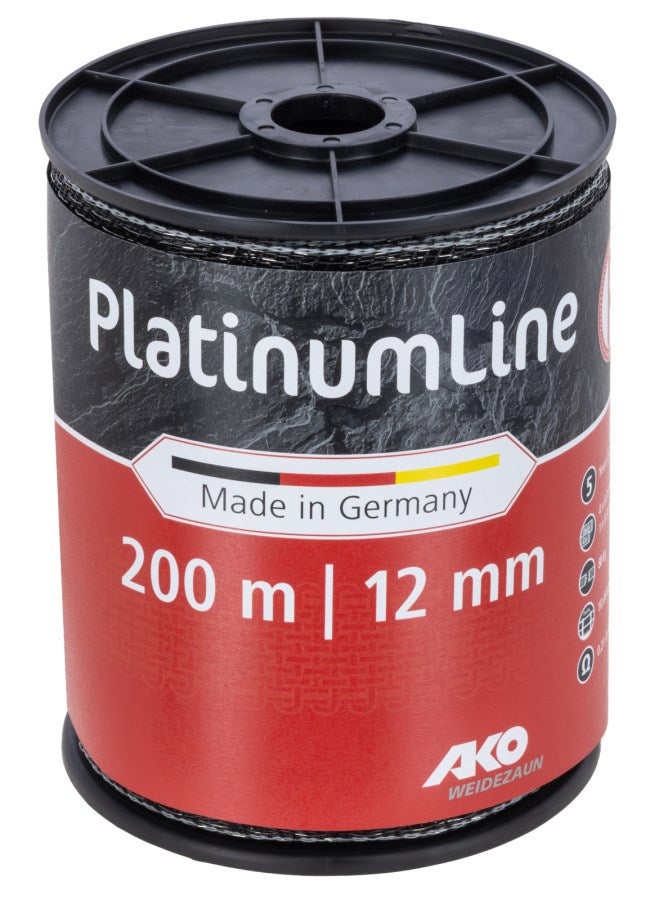 Afbeelding laden in galerijviewer, Ako producten platinumline schriklint 12 mm zwart wit 200m
