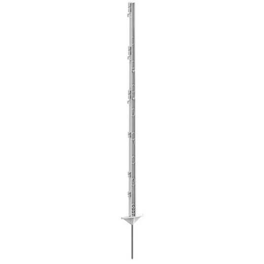 Ako producten expert kunststof paal wit 125cm 5 stuks dubbele voet