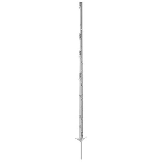 Ako producten expert kunststof paal wit 156cm 5 stuks dubbele voet