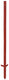Ako producten hoekstaal paal rood gelakt 3mm 115cm 10 stuks