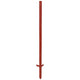 Ako producten hoekstaal paal rood gelakt 3mm 150cm 10 stuks