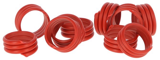 Afbeelding laden in galerijviewer, Producten kippenringen 16mm rood 20 stuks
