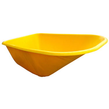 Fort producten bak voor kruiwagen hdpe geel 100l smb