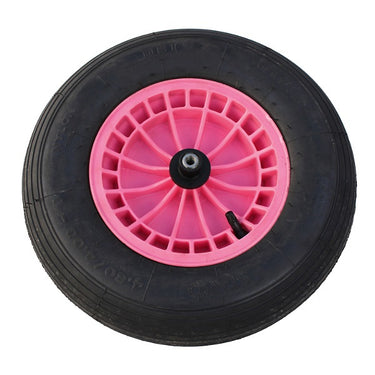 Fort producten wiel 4 80 4 00x8 2ply band kunststof velg roze as 13cm
