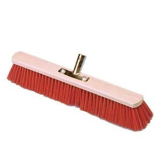 Producten bezem 80cm nylon rood plusstokhouder
