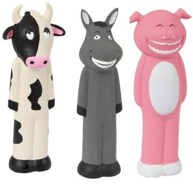 Afbeelding laden in galerijviewer, Producten latex honden speelgoed koe varken ezel
