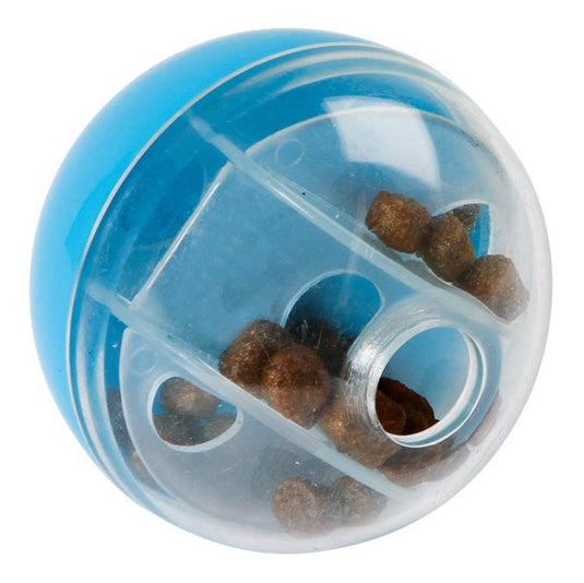 Producten snackbal voor katten 5 cm blauw
