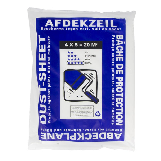 Producten afdekfolie hdpe 4 x 5m 40my