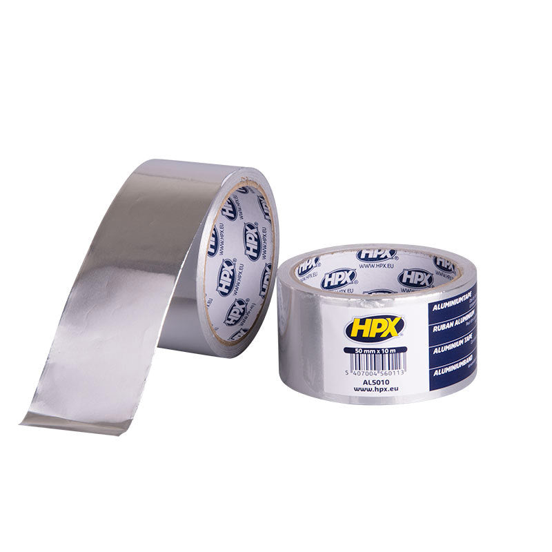 Afbeelding laden in galerijviewer, Hpx producten alutape zilvertape 50mm x 10m
