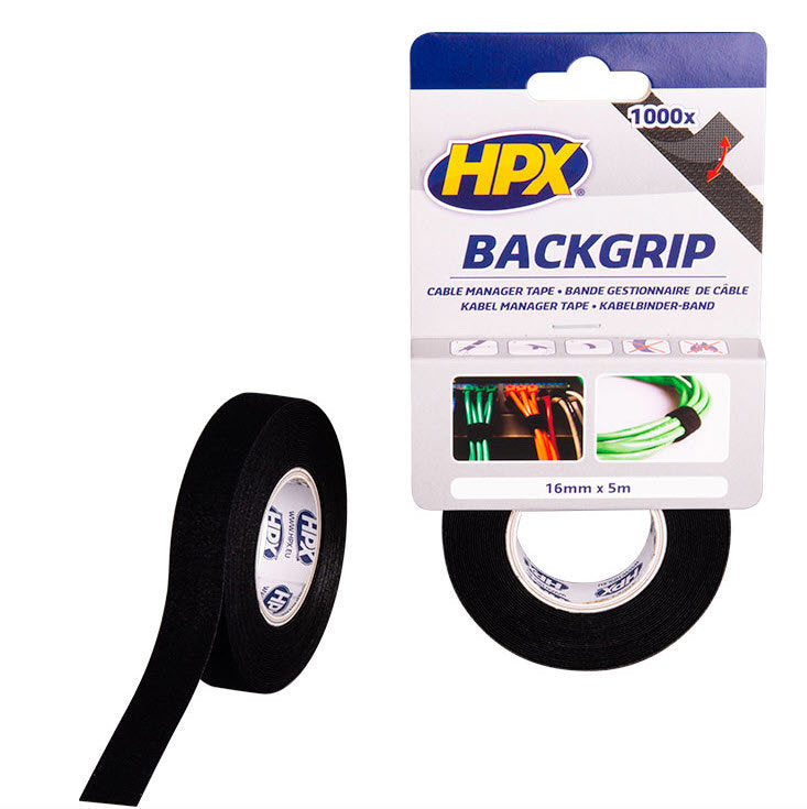 Afbeelding laden in galerijviewer, Hpx producten back grip zwart 16mm x 5m

