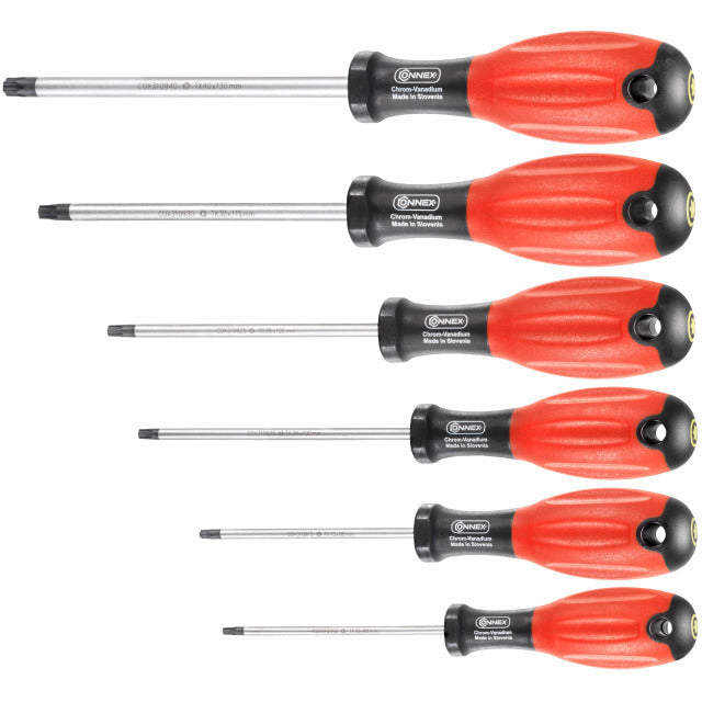 Afbeelding laden in galerijviewer, Connex producten schroevendraaier torx set 6 delig
