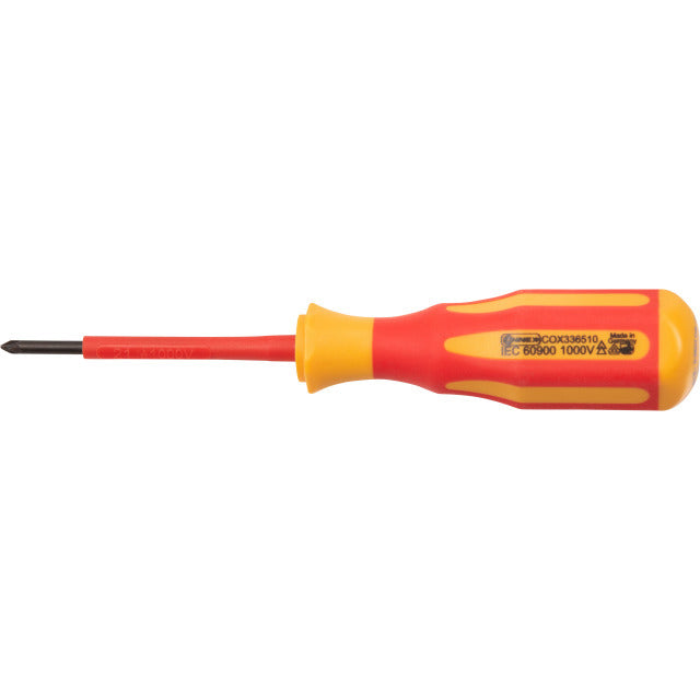 Afbeelding laden in galerijviewer, Connex producten schroevendraaier kruis pz1 80mm geisoleerd 1kv
