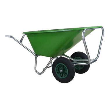 Fort producten kruiwagen f s 165l groen hdpe bak verz onderstel 2 wiel