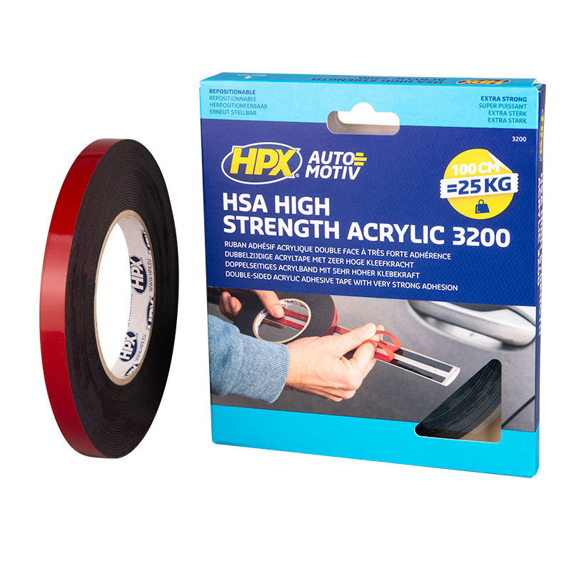Afbeelding laden in galerijviewer, Hpx producten dubbelzijdigte tape hsa high strength acrylic 12mm 10m
