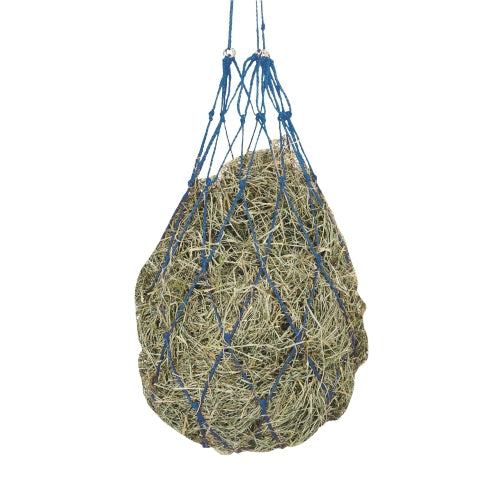Producten hooinet met ringen blauw