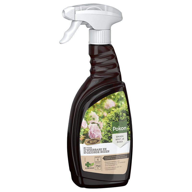 Afbeelding laden in galerijviewer, Pokon producten bio kuur voor weerbare en gezonde rozen spray 750ml
