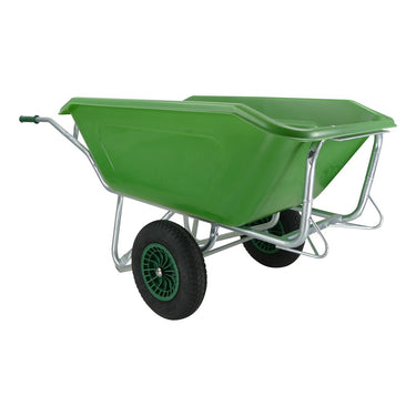 Fort producten kruiwagen f s 350l groen verz onderstel 2 luchtwiel