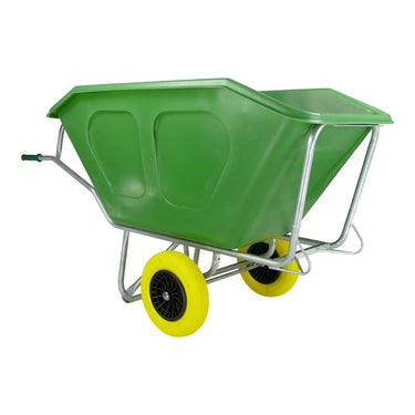 Fort producten kruiwagen f s 500l groen verzinkt onderstel 2 nml wiel