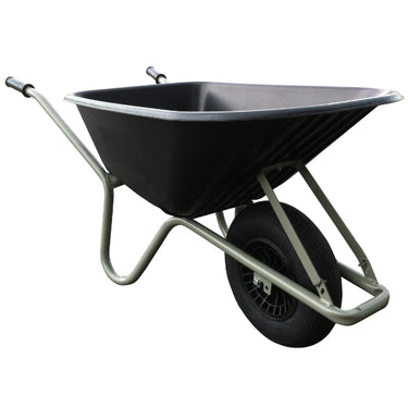 Fort producten kruiwagen allrounder 100l pp bak zwart grijs onderstel 1