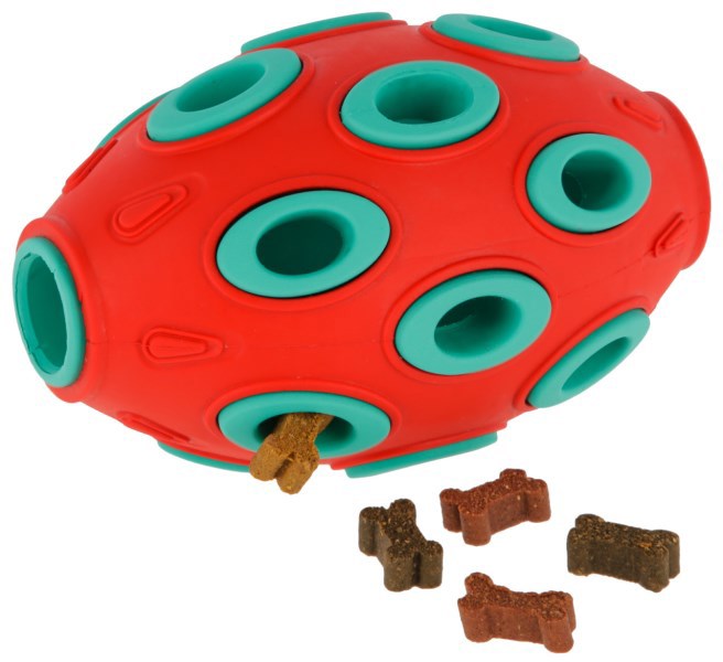 Afbeelding laden in galerijviewer, Producten rugby toyfastic te vullen rood turkoois 12 x 7 5 cm
