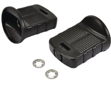 Rolly toys -2 losse zwarte trappers met borg ringen