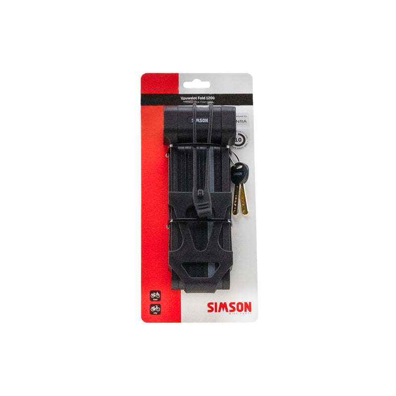 Afbeelding laden in galerijviewer, Simson vouwslot fold 120cm | security level 10
