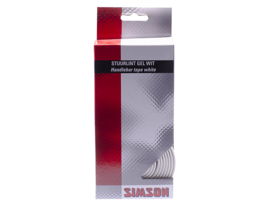 Simson Stuurlint Gel wit (racefiets, schokabsorberend, comfortabel)