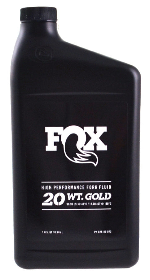 Afbeelding laden in galerijviewer, Fox racing shox am oil bath 32oz 20wt gold
