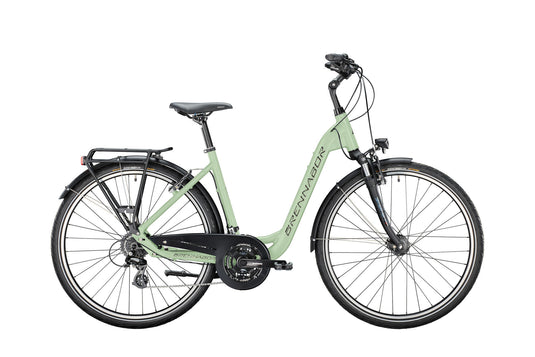 Brennabor trekkingfiets t-40 mod. 24 bike brennab.t-40 28 50 wave 24sp green black