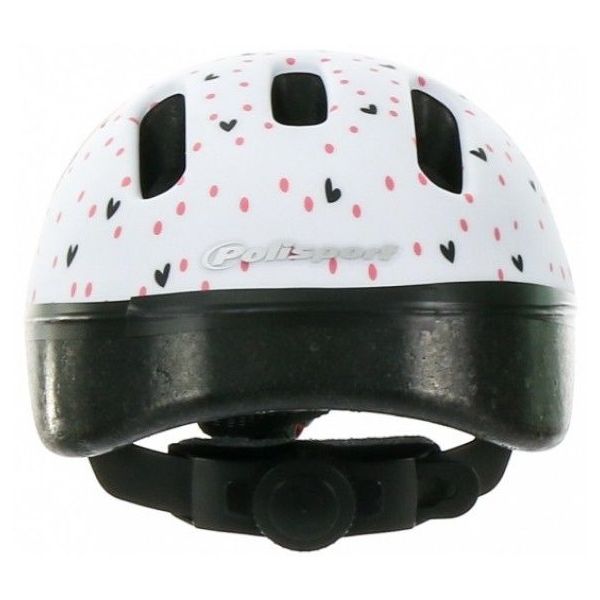 Afbeelding laden in galerijviewer, Polisport kinderhelm Hoggy. maat: XXS (44 48 cm), kleur: wit roze mat
